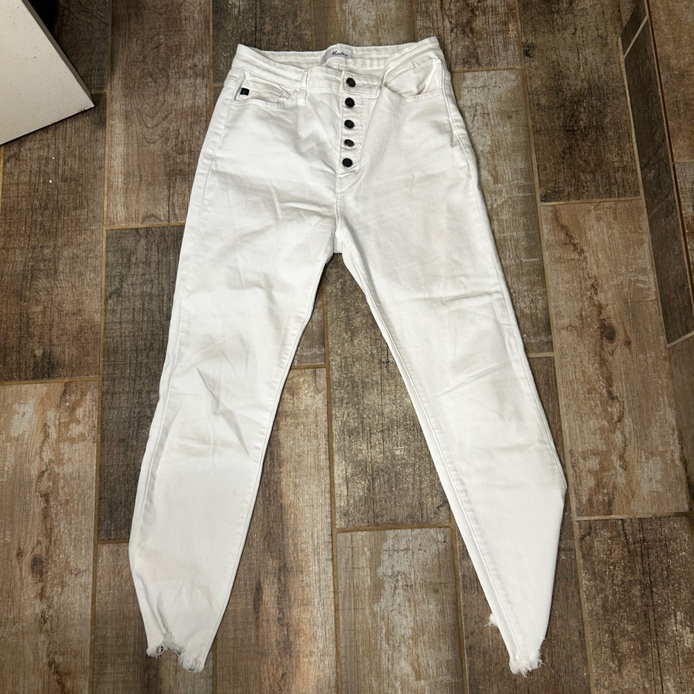 White High Rise Skinny Ankle Jeans 29 - Picture 9 of 13